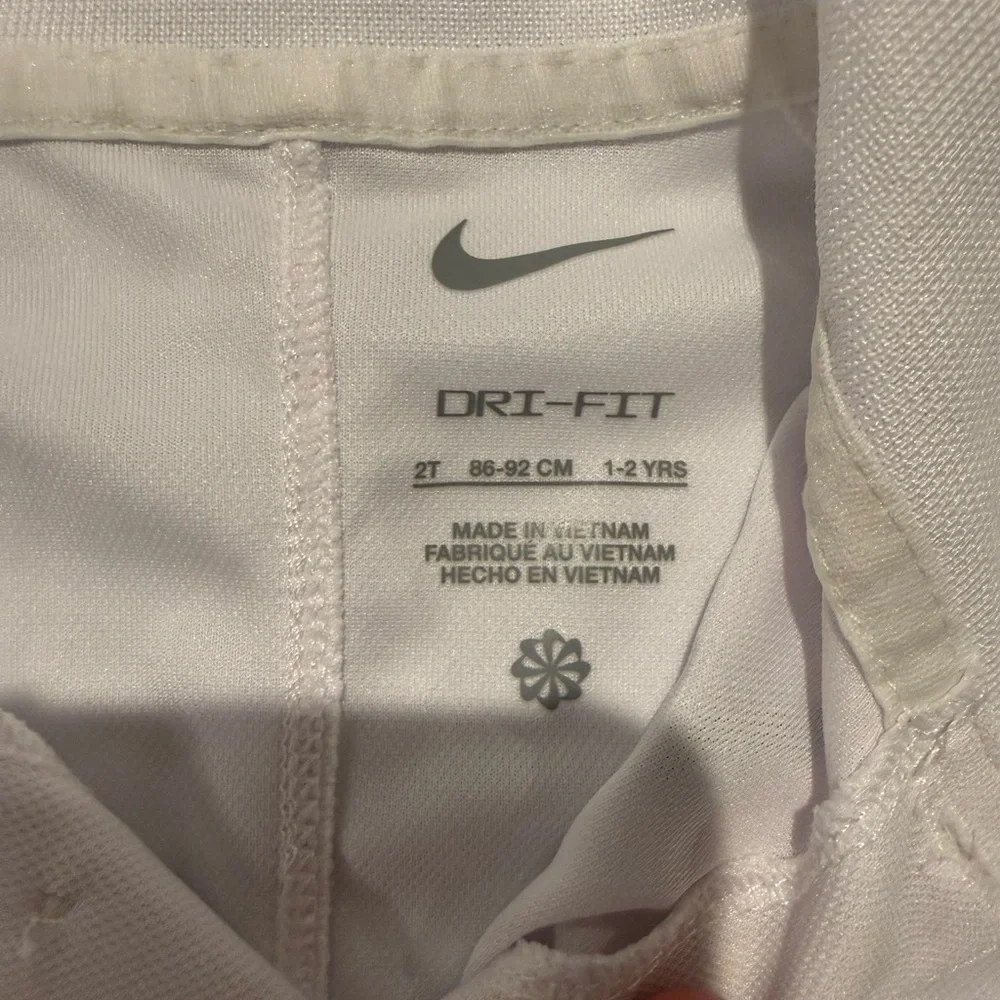 Nike Kids White Dri-FIT Polo Top